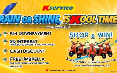 Rain or Shine: IsKool Time – Shop and Win at Kservico